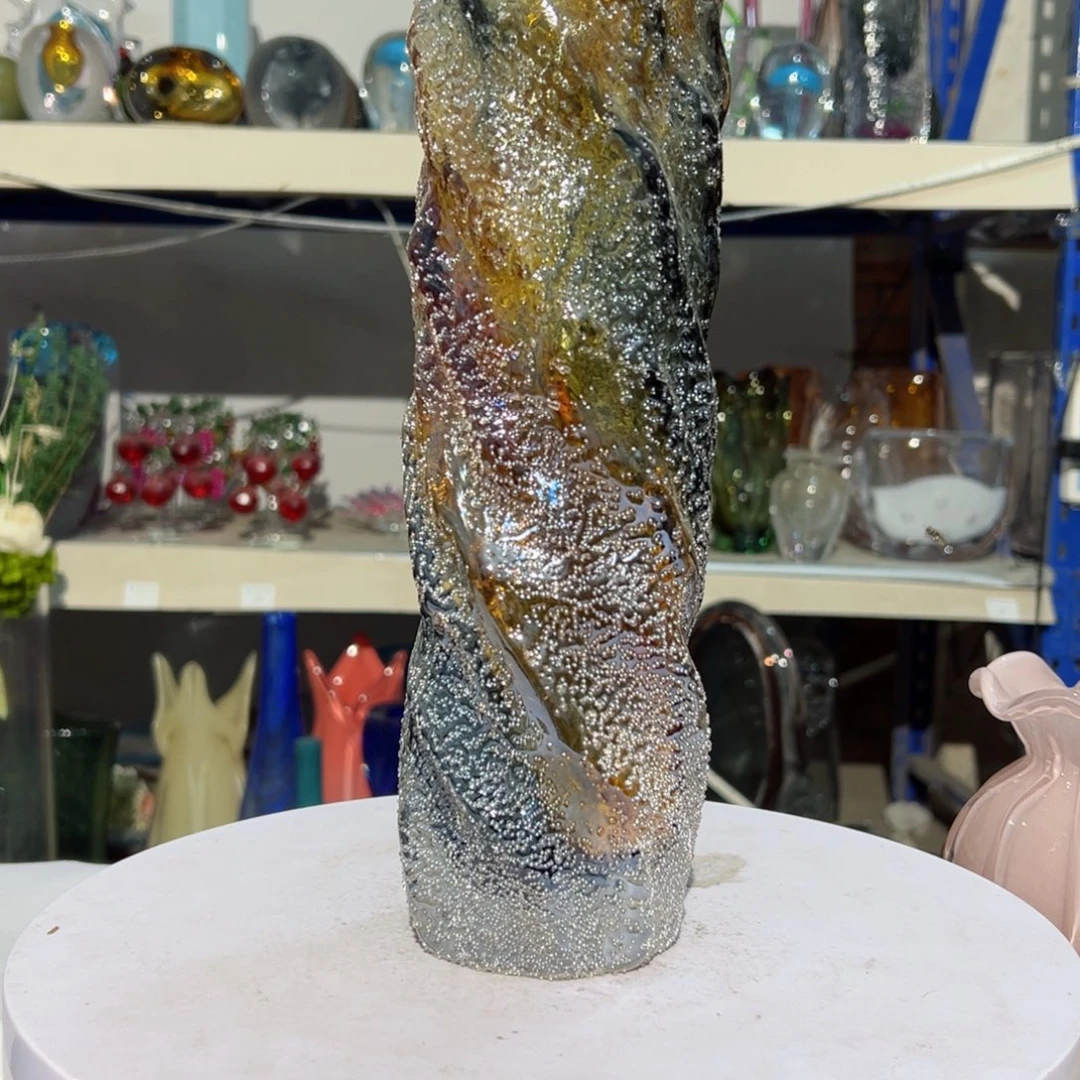 弘扬琉璃花器微瑕高度31