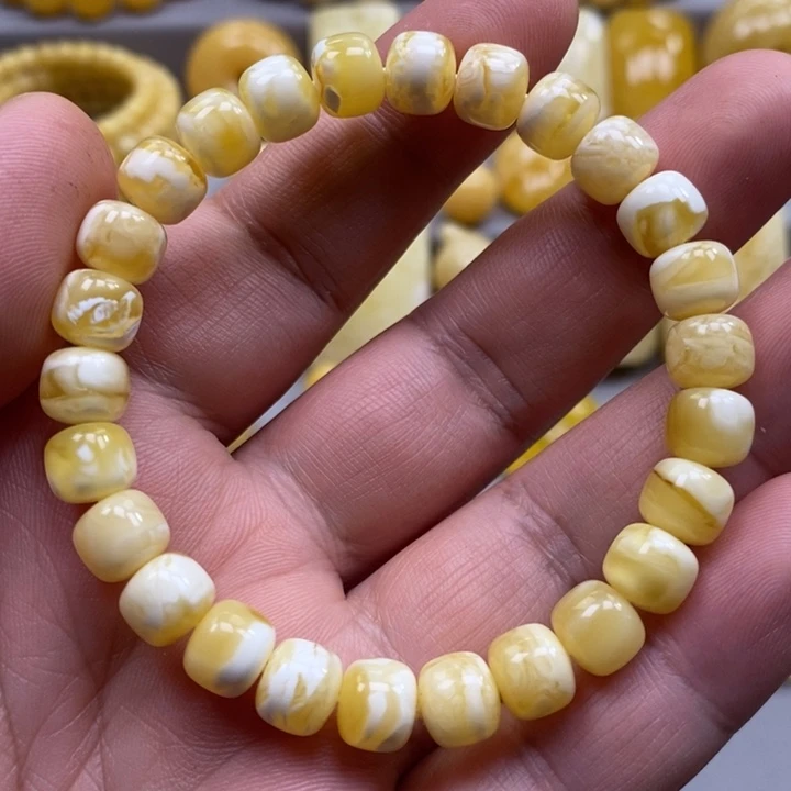琥珀未镶嵌手链手串