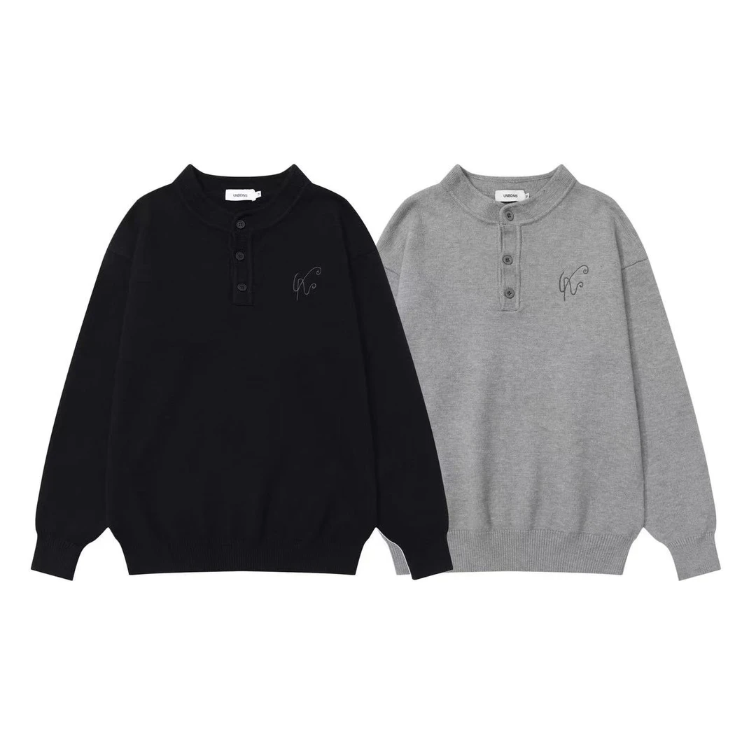 cleanfit亨利领毛衣男女同款