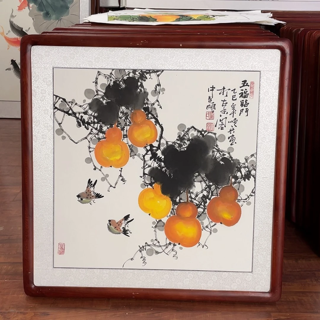 国画带框尺寸63*63厘米