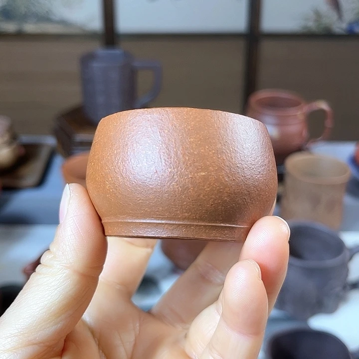 紫砂茶杯全手主人杯30目容量50