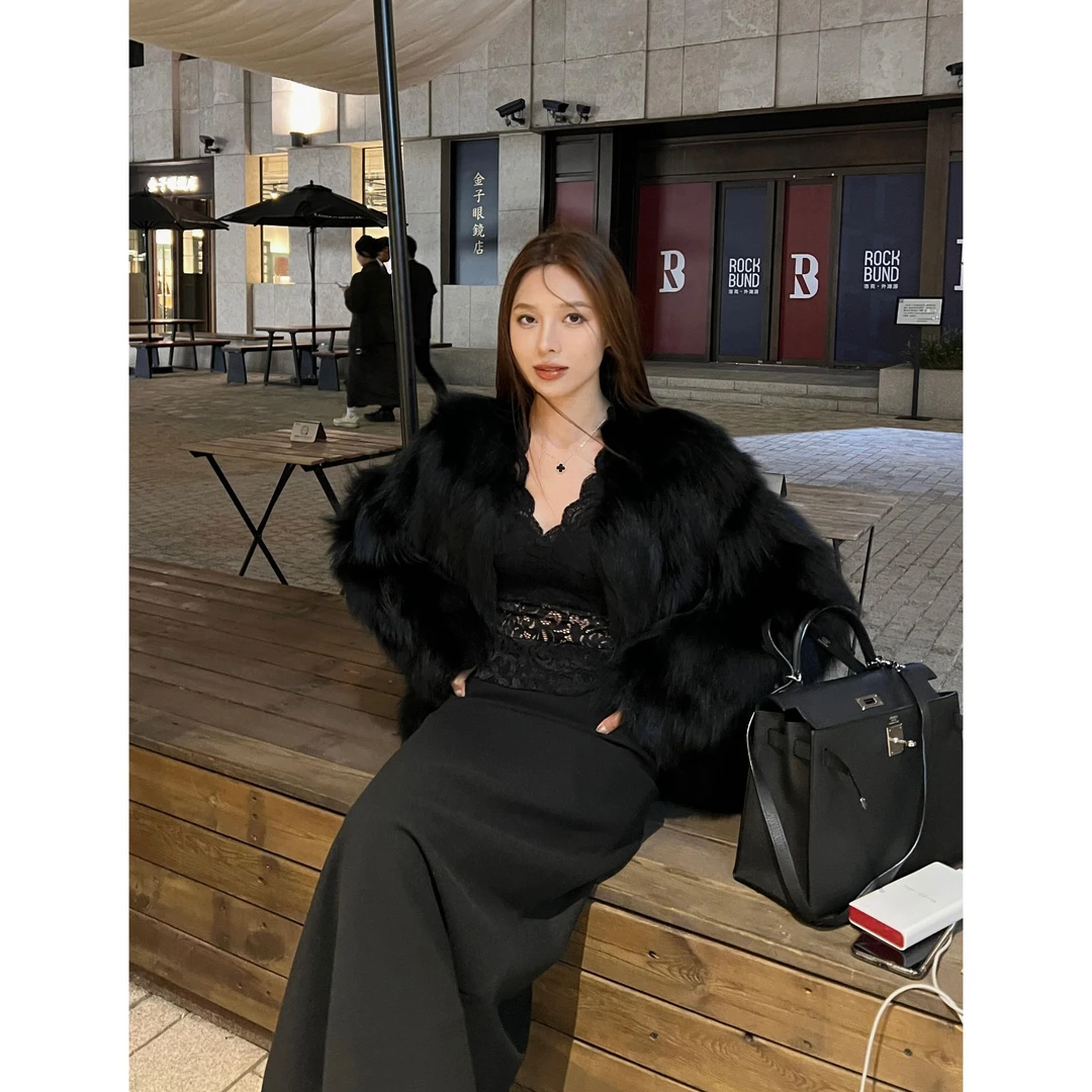 鱼子金【银狐新色四个颜色】高级感外套女