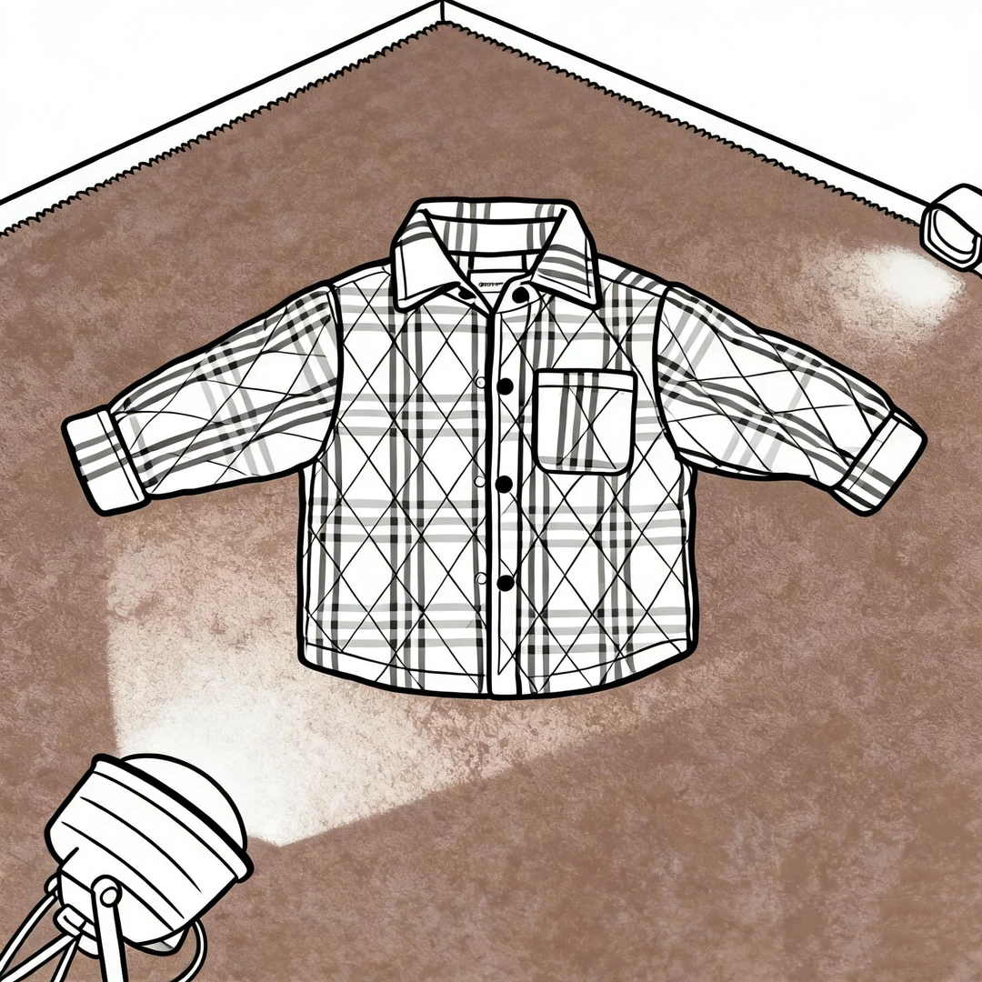 加绒加厚款韩版格子休闲棉袄棉服夹克中童中大童女童