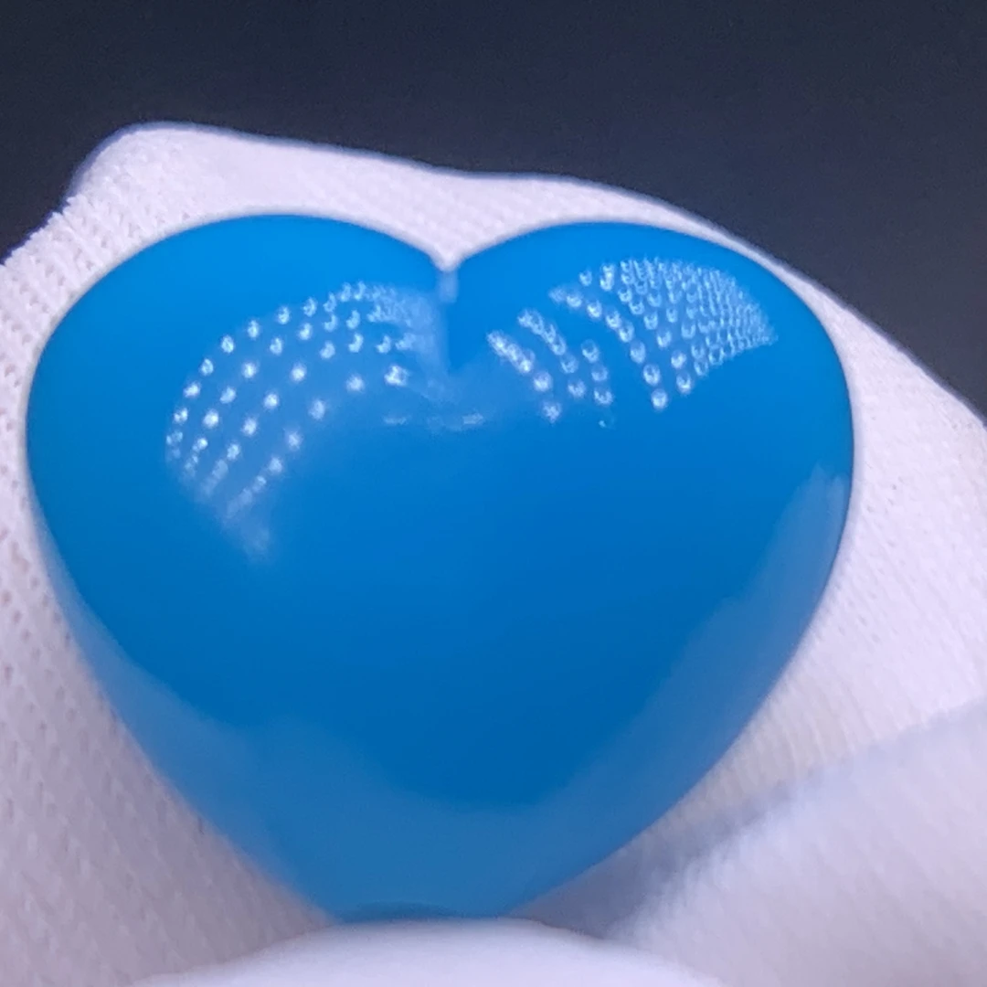 云晨珠宝绿松石高瓷蓝精美心型吊坠配饰