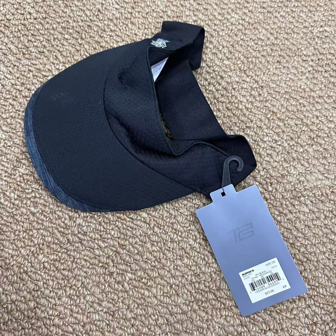 A343黑白两色空顶遮阳帽-4652