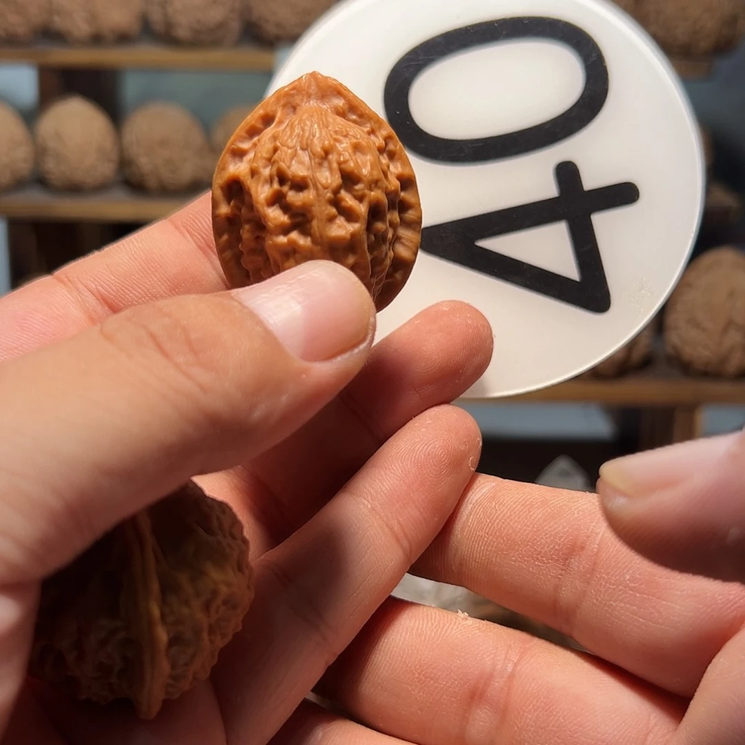 白***！文玩核桃，白色40号