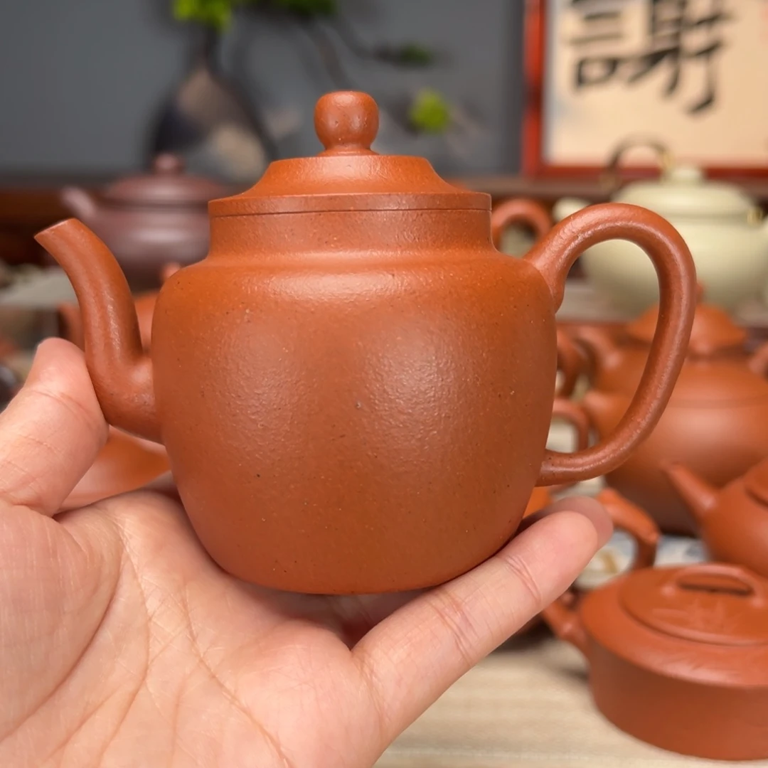 紫砂茶壶宝山红泥200