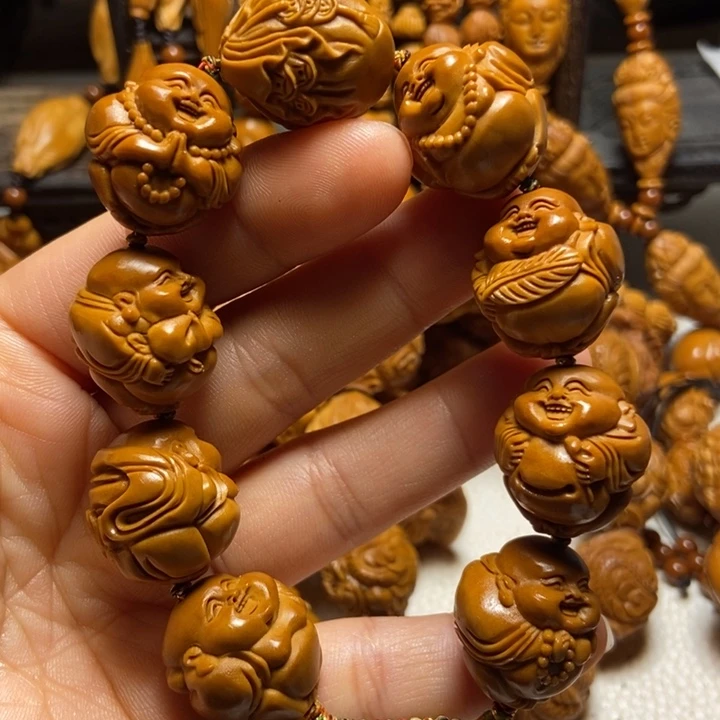 【闪购商品】橄榄核手串/手链一心弥勒