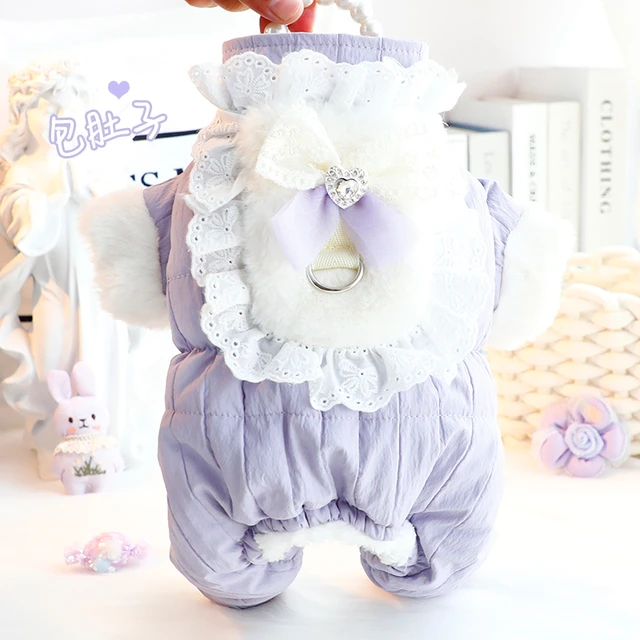 狗狗衣服秋冬装厚款可爱四脚棉衣包肚护肚女宝小型犬泰迪宠物6335