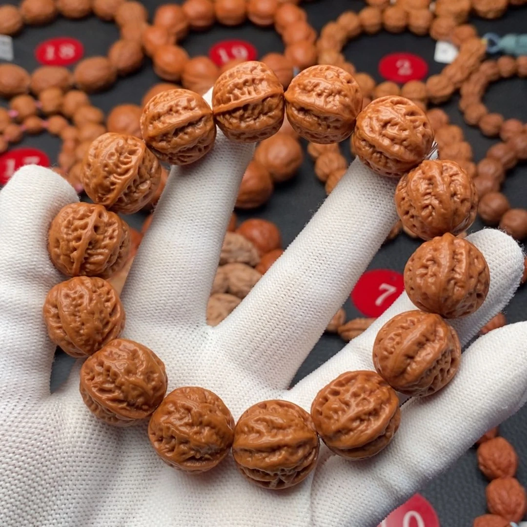 文玩核桃手串19尺寸八楞