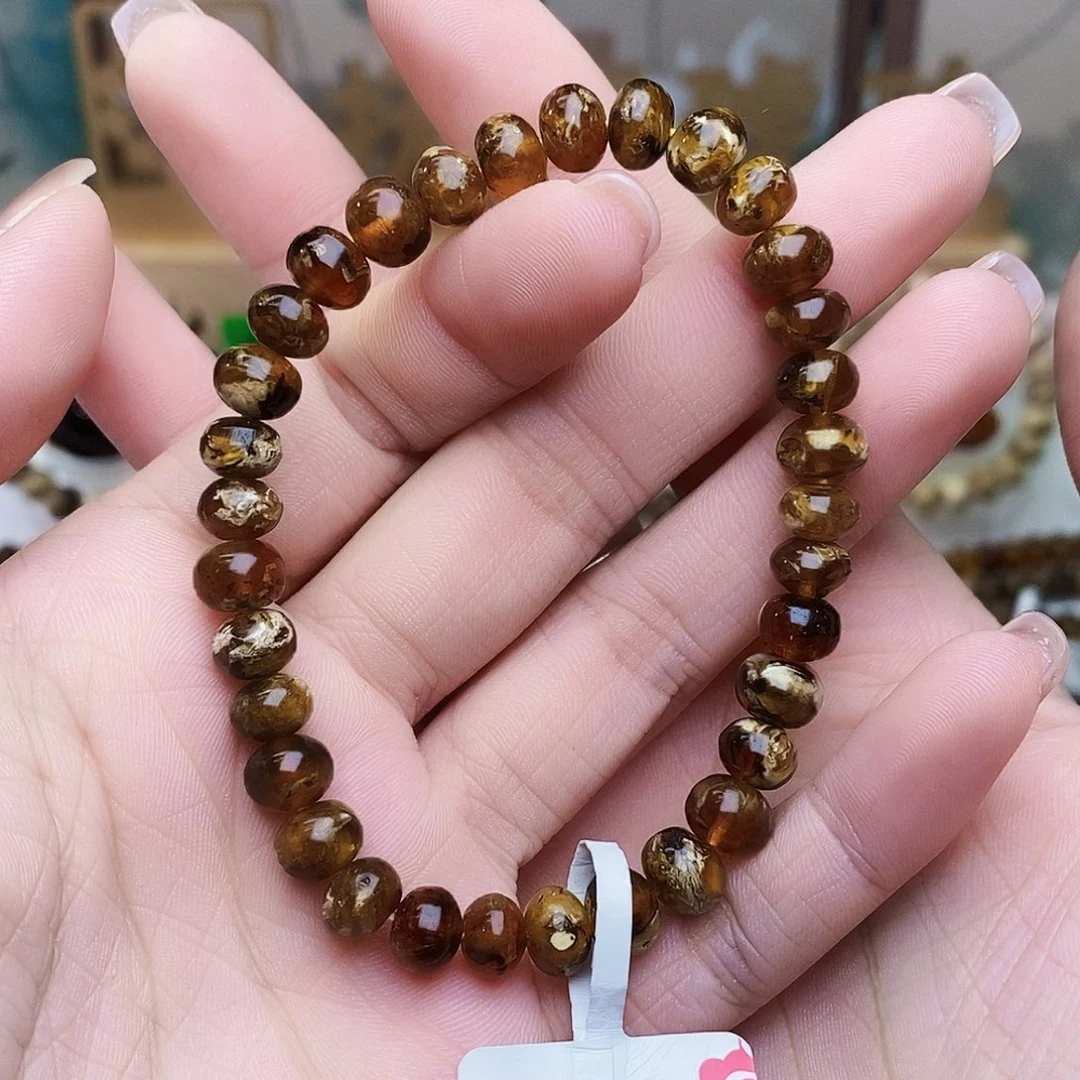 琥珀未镶嵌手链7➕