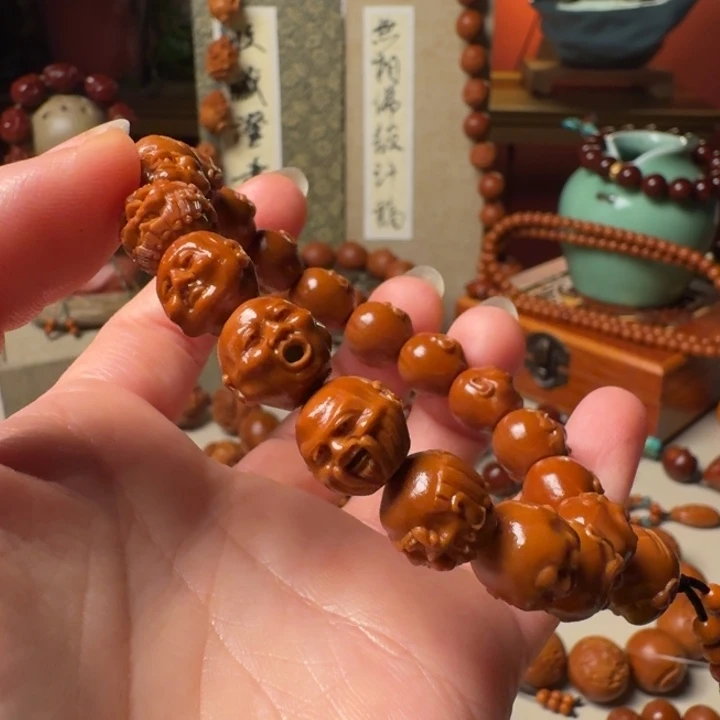 橄榄核手串/手链1.1手工罗汉须派