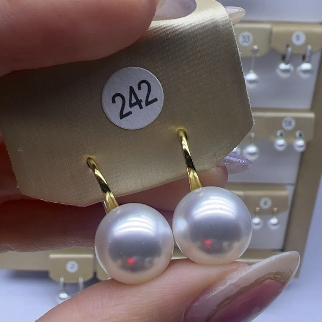 耳饰淡水珍珠银S925镶嵌