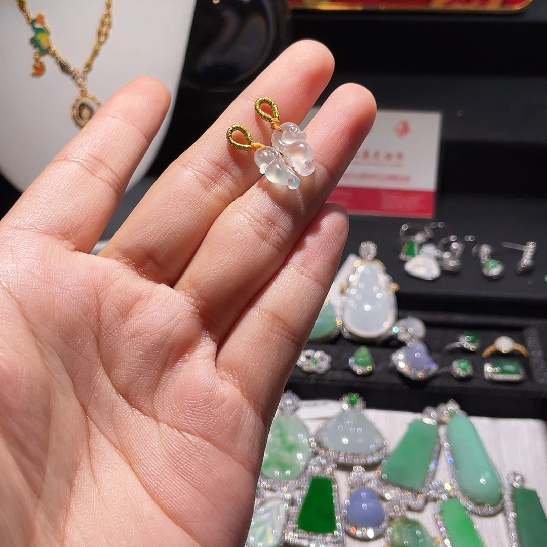 翡翠银S925镶嵌颈饰