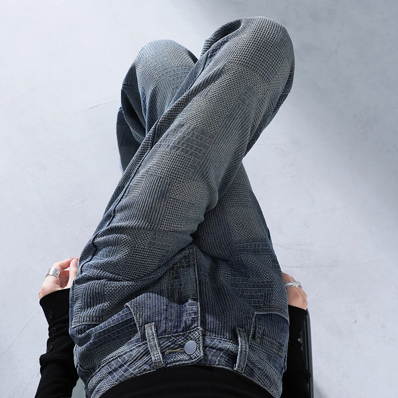 早秋加绒加厚保暖休闲外穿时尚复古洋气韩版牛仔裤女2025新款高腰