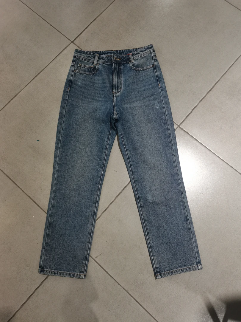 宇姐精选518A3  高腰显瘦显高百搭直筒牛仔裤女款