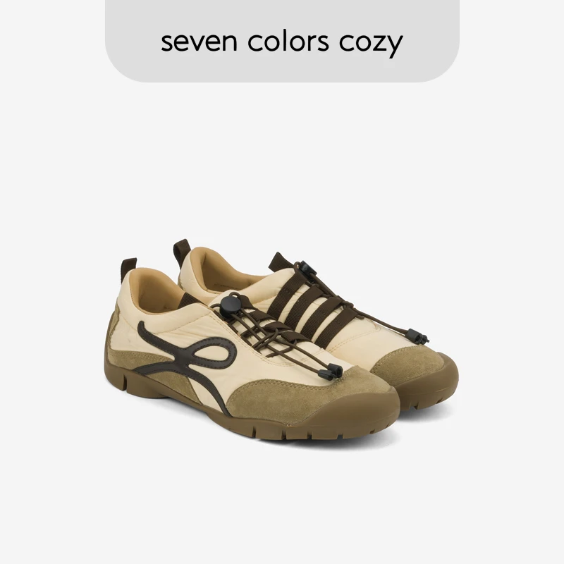 seven colors cozy不对称复古轻户外徒步登山休闲女鞋
