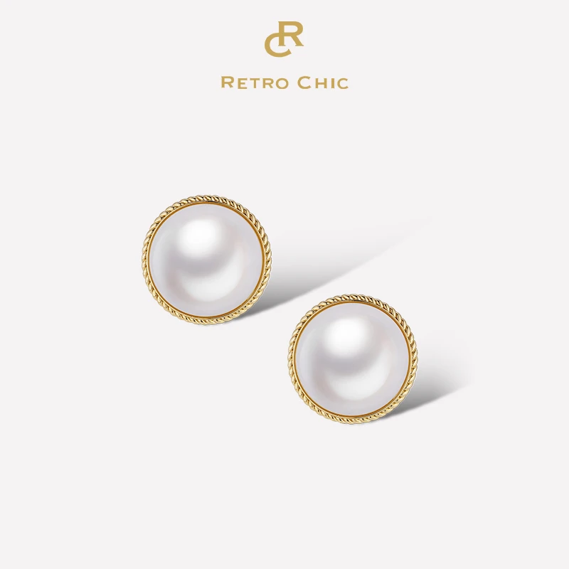 铜合金耳饰 RC RETRO CHIC 意大利复古时尚创意饰品 女王耳钉