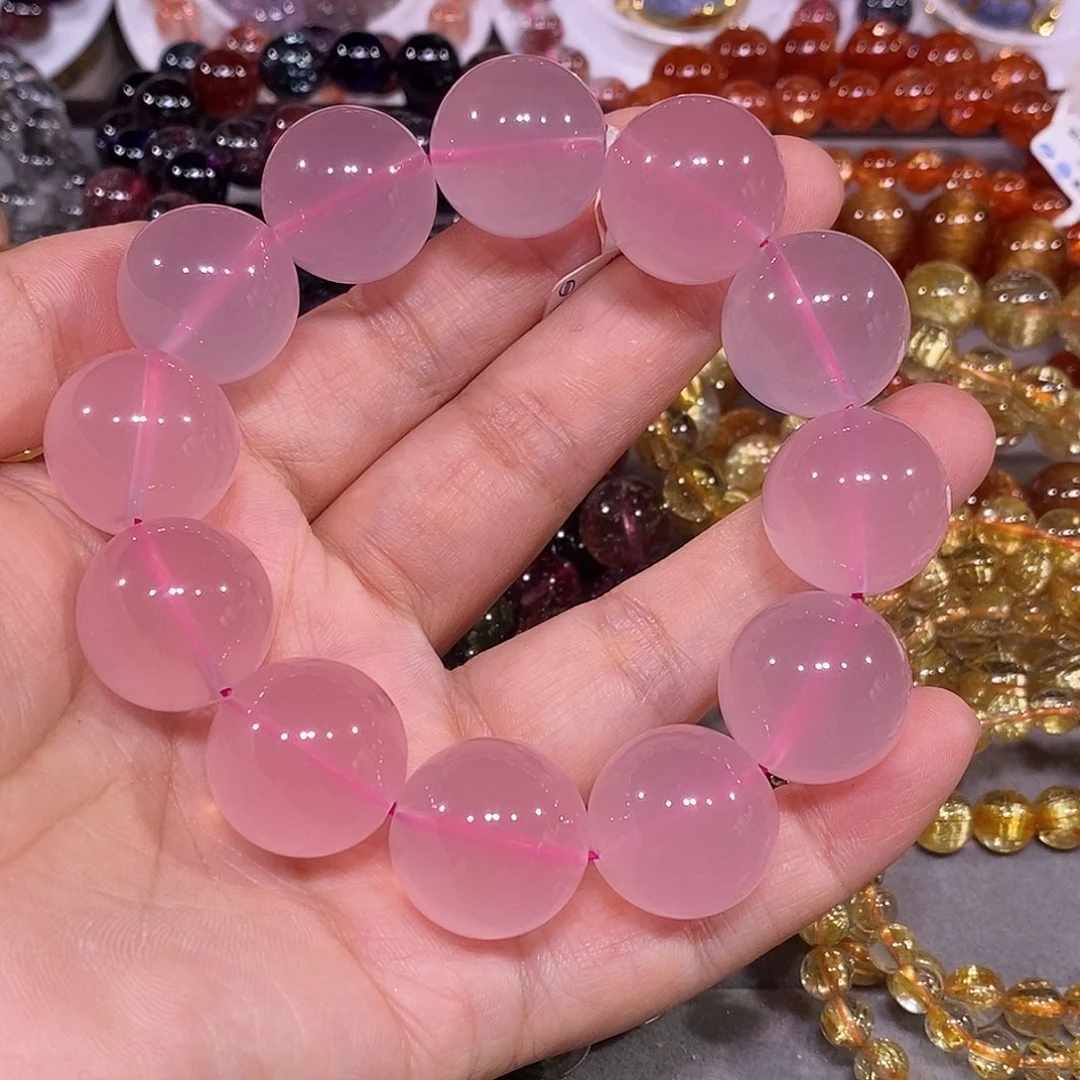 未镶嵌手链水晶粉水晶19