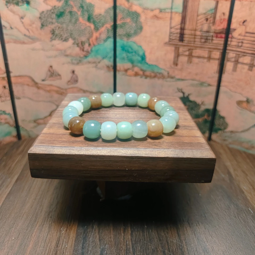 N和田玉多宝桶珠手串（卡10）0679