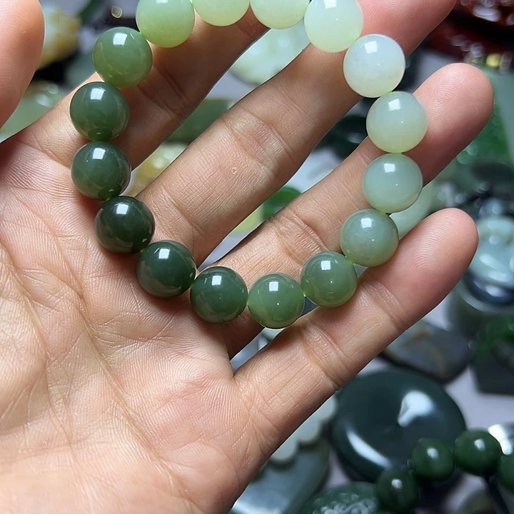 未镶嵌手链和田玉（青白玉）