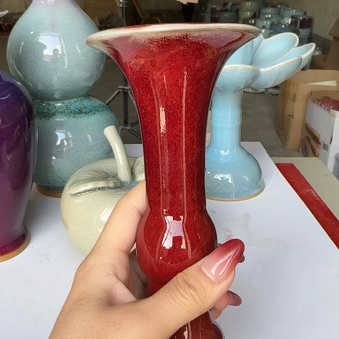 陶摆件郑家钧窑摆件微