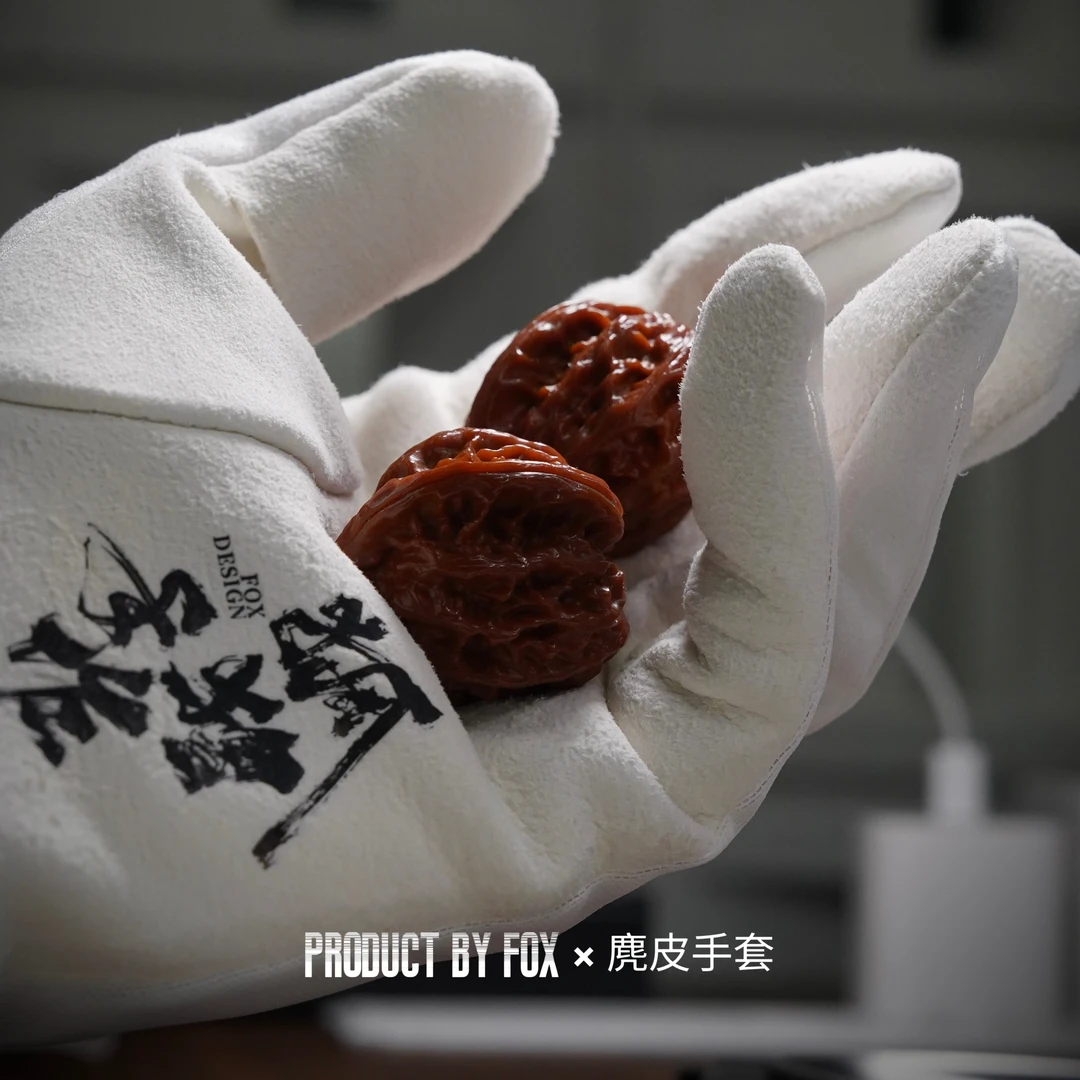【麂皮手套】狐狸手作&透气款文玩麂皮手套  文玩手串抛光打底包浆