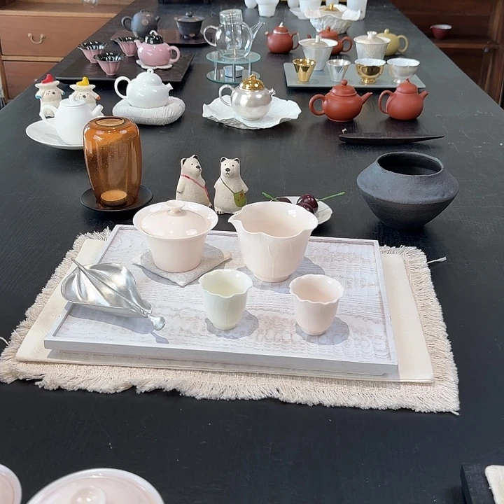 88折粉色4件套 送茶则小方巾