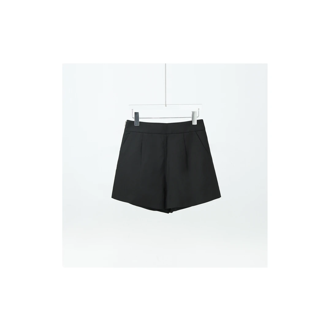 【DAXIU轻奢】夏季纯色半拉链西装短裤-15523122