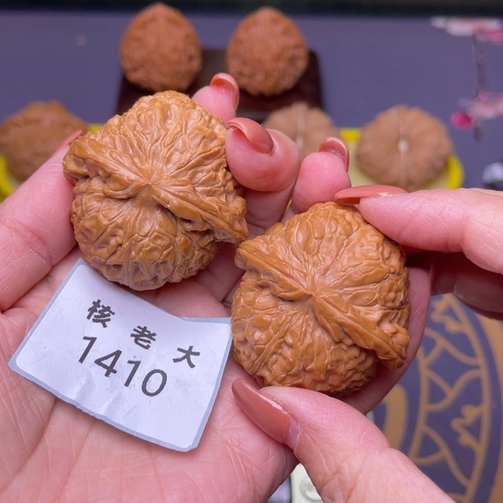 烤***鸡文玩核桃把件南瓜44.1410