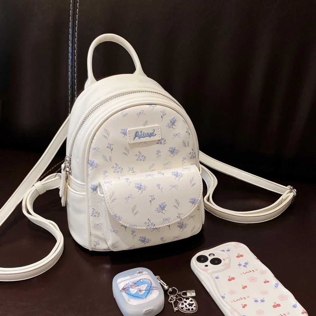 2025韩版包包新款少女小众书包休闲双肩包百搭ins时尚背包潮流