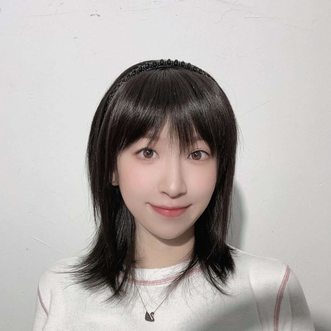 全真发直发发箍刘海一体补发片增发量遮盖白发时尚减龄