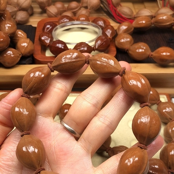 爱****橄榄核手串梅林铁核18 X27
