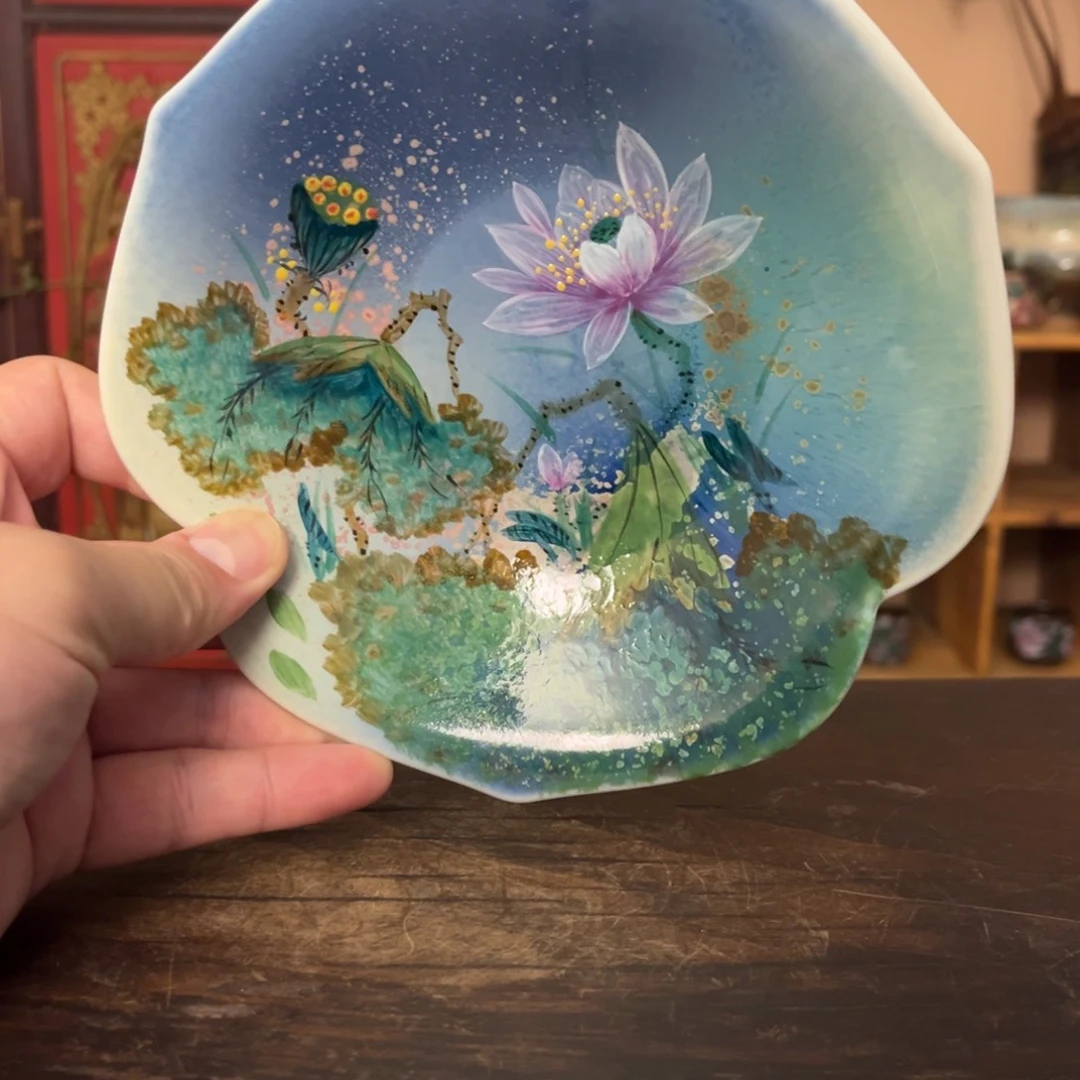 柴烧纯手工手绘陶瓷