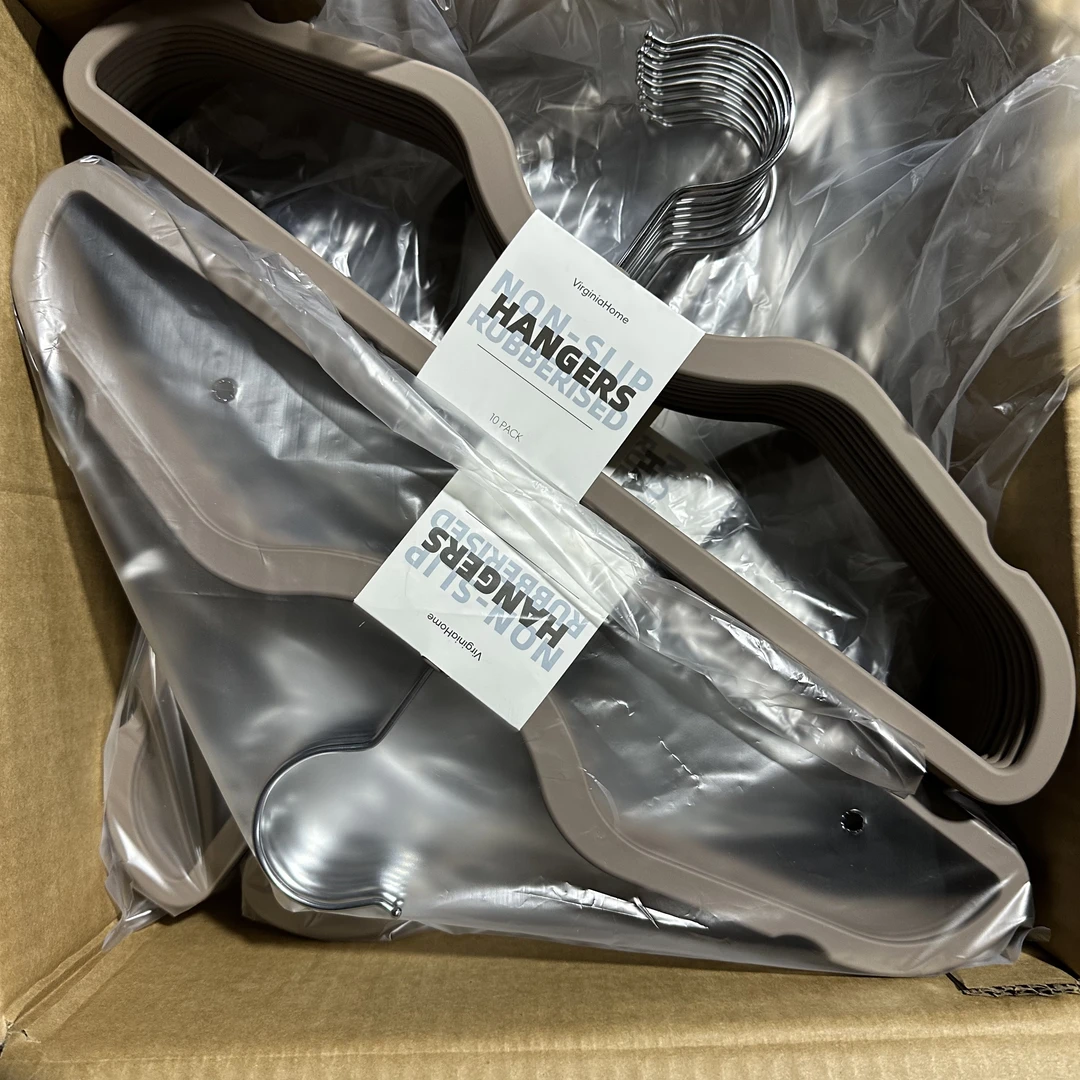 VirginiaHome 尾单液态硅胶短颈衣架橡胶漆矮脖子防滑无痕晾衣架