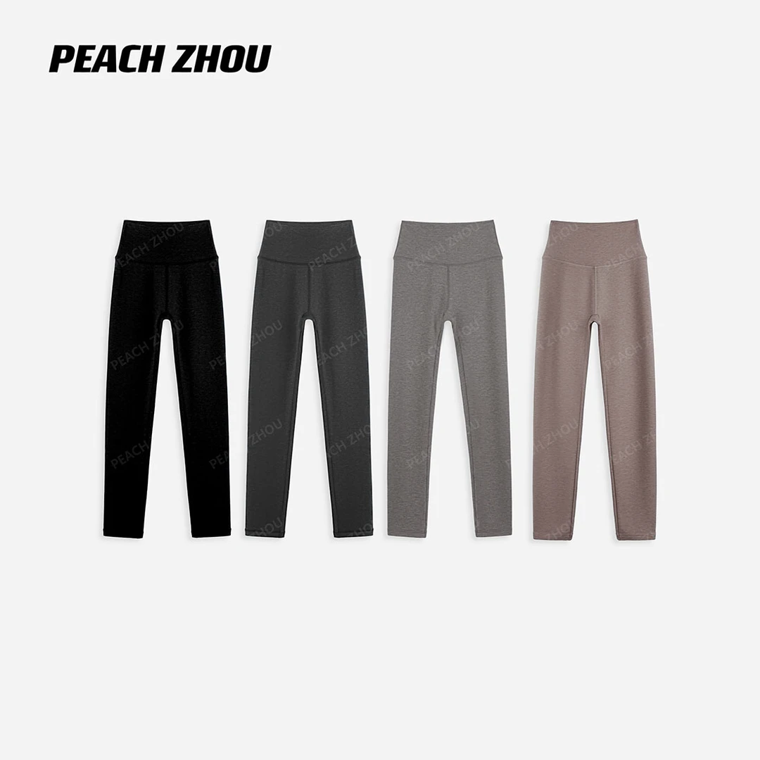 『PEACHZHOU』羊绒软壳弹力外穿登山打底裤基础修身休闲紧身鲨鱼裤