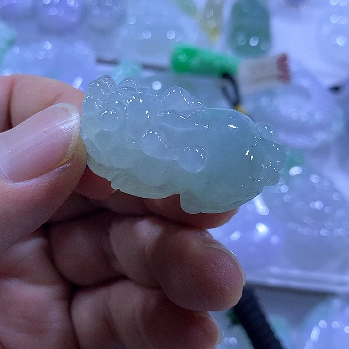 翡翠未镶嵌颈饰天然翡翠A货吊坠