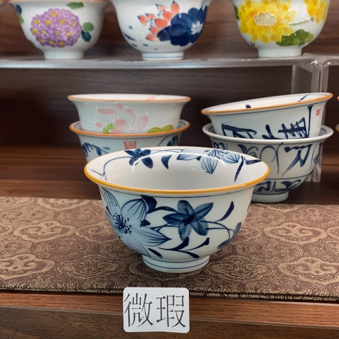 釉下彩老陶泥手工绘制