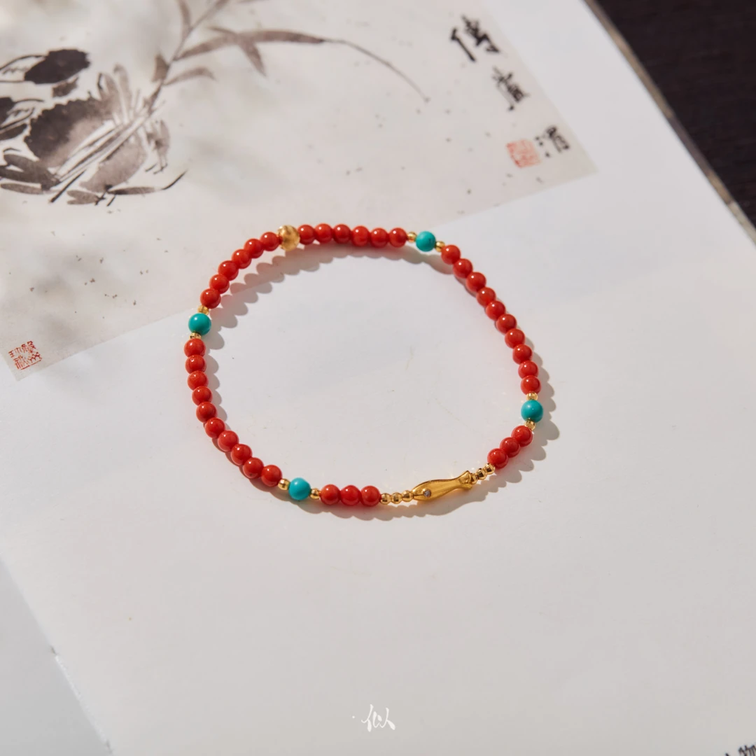 【君越】·似梓珠宝· 18K南红手链 SZCC2402676