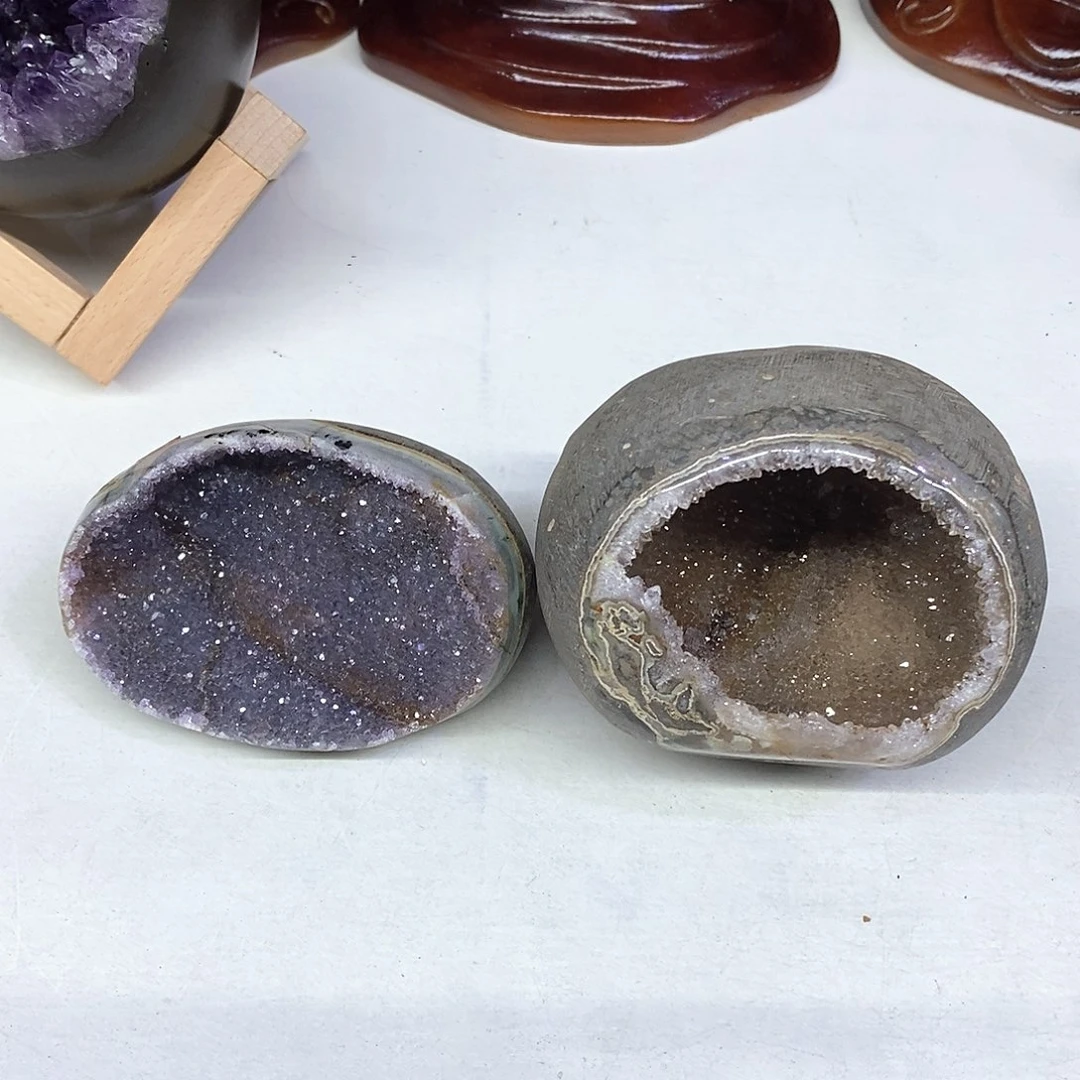 此***银紫晶未镶嵌大型摆件（非配饰）葛