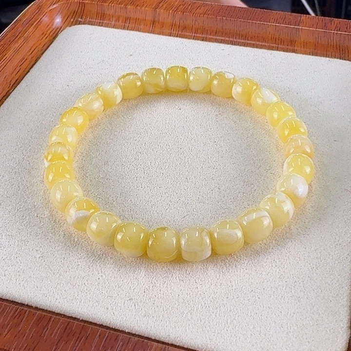 手链蜜蜡未镶嵌精工老型蜜蜡手串8mm