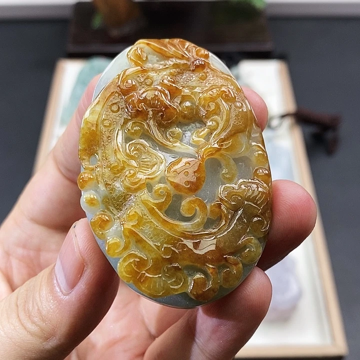 颈饰未镶嵌翡翠缅甸天然翡翠A货