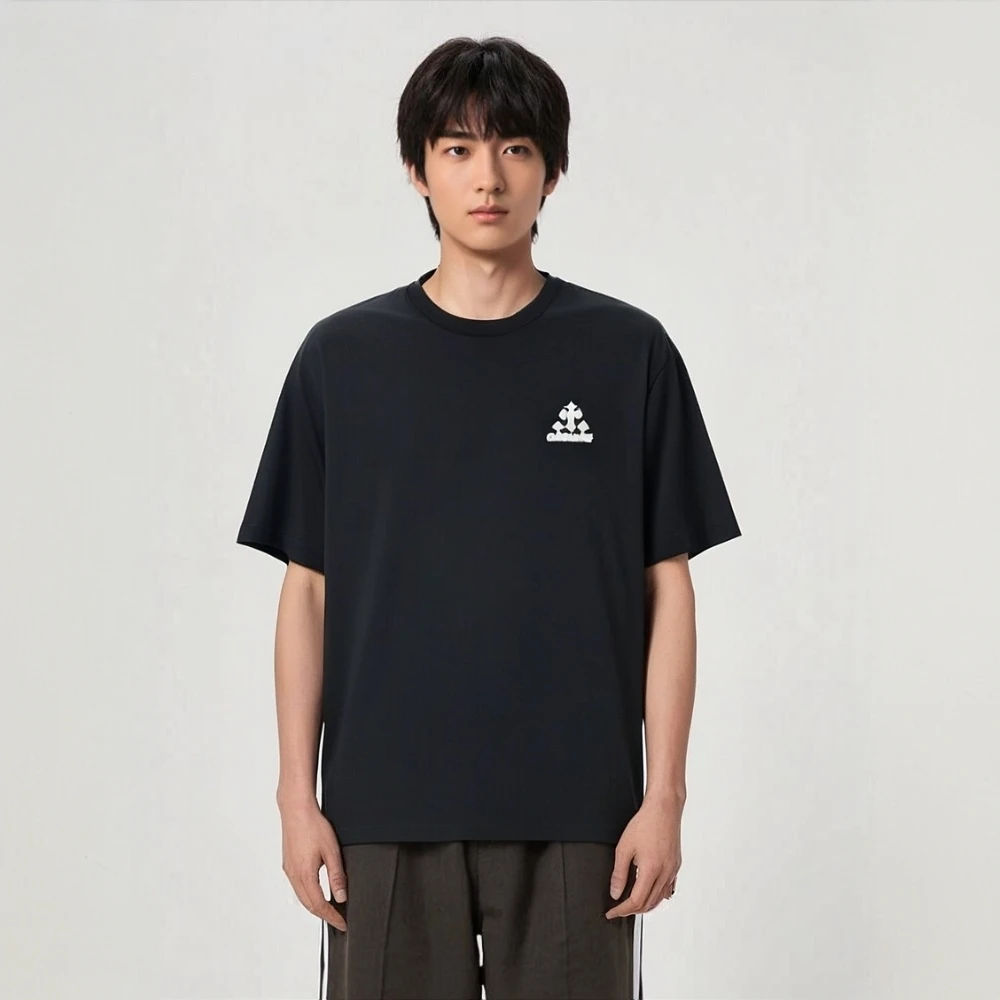 轻奢印花短袖常规款夏季休闲圆领T恤透气日奢风