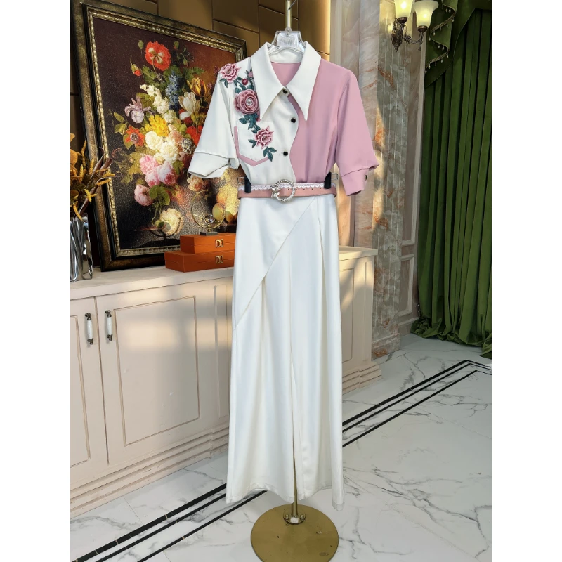 芙娜妮新款休闲洋气衣服女一整套穿搭气质显瘦裤子女F2511668B