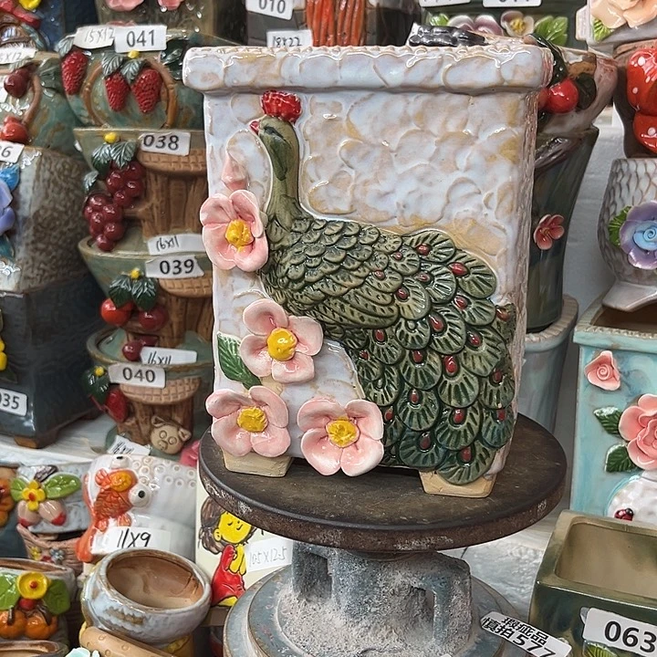 花盆紫砂粗陶材质多肉花盆