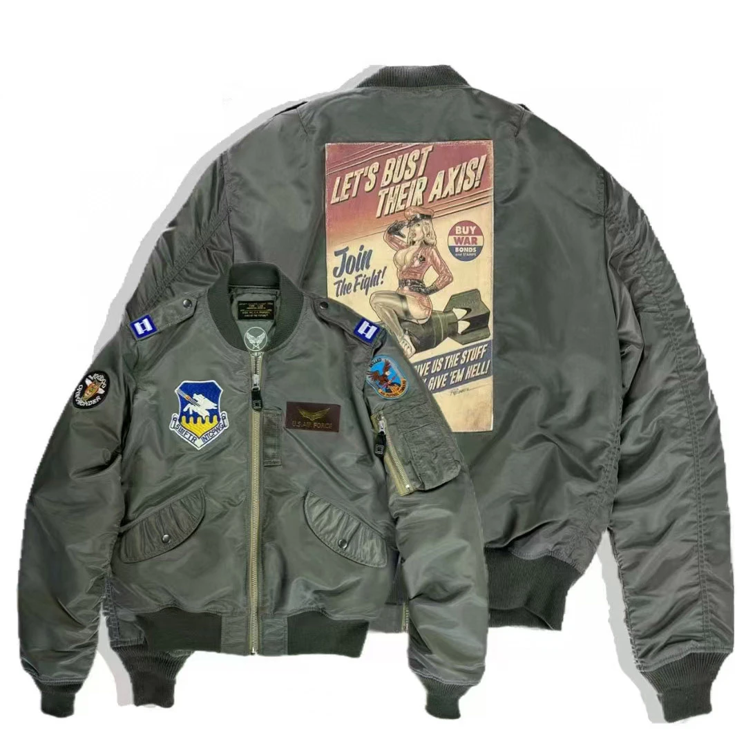 MA1经典飞行夹克机车骑行服防风摩托车外套男士美式宽松潮流秋冬