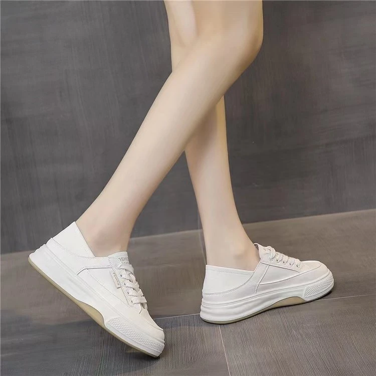 2025新款小白鞋女夏季百搭时尚透气平底休闲运动鞋23777