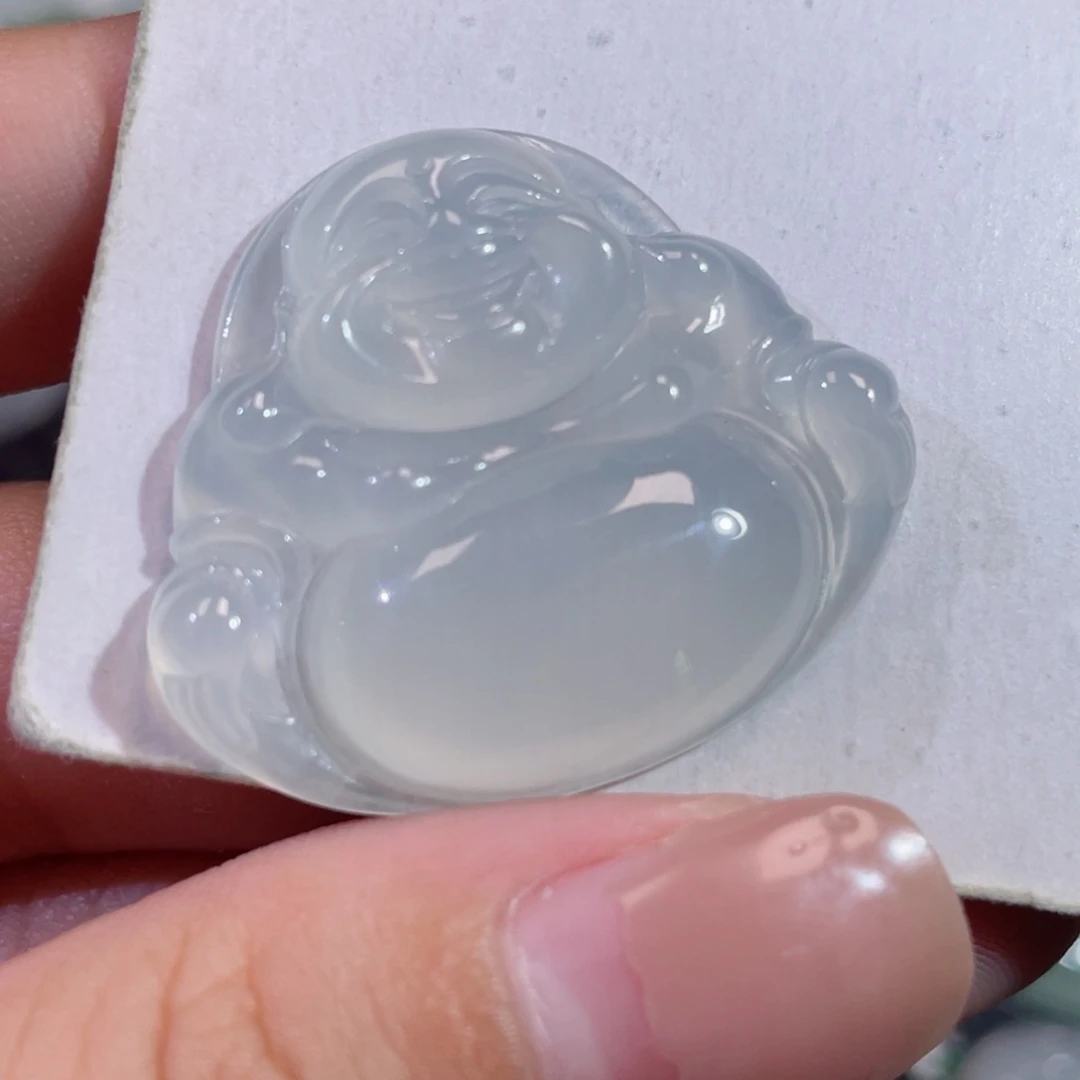 翡翠未镶嵌颈饰佛公