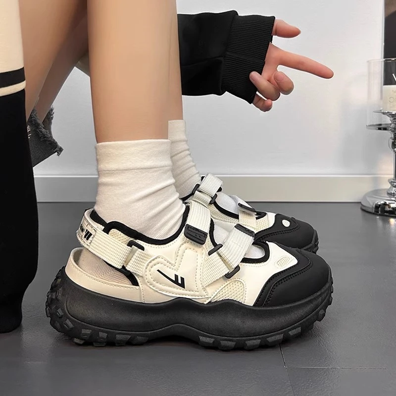 回力凉鞋女夏外穿2025新款包头镂空透气百搭轻便不累脚鞋子休闲鞋