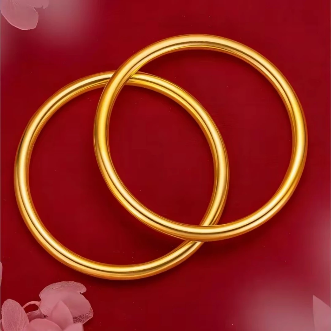 铜合金手镯 素圈手镯4n精工版精致高级感大方